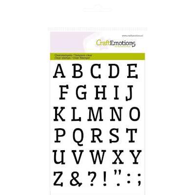 CraftEmotions Clear Stamps - Alphabet